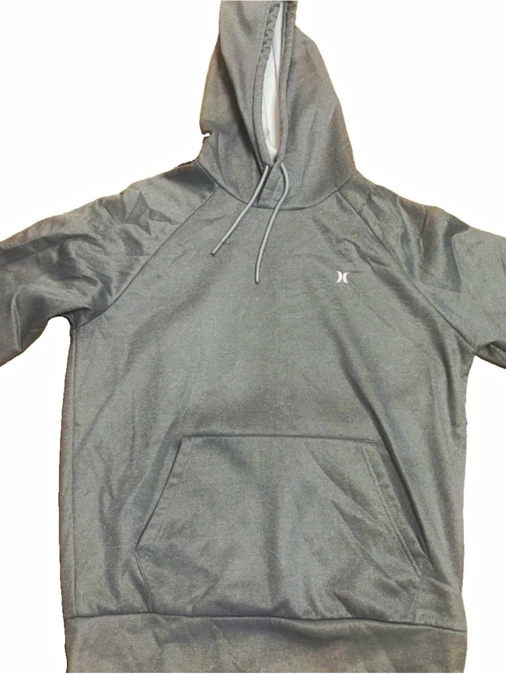 Hurley Luchi Men’s Gray Pullover Hoodie Medium Logo Sweatshirt Streetwear Surf